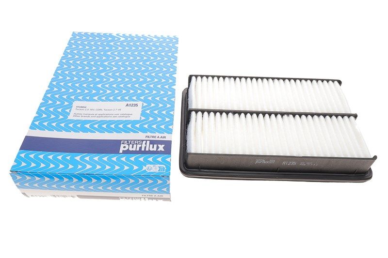 Воздушный фильтр Hyundai Tucson/Kia Sportage 2.0/2.7i/2.0CRDi 04-, PURFLUX (A1235) Воздушный фильтр Hyundai Tucson/Kia Sportage 2.0/2.7i/2.0CRDi 04-, PURFLUX (A1235)