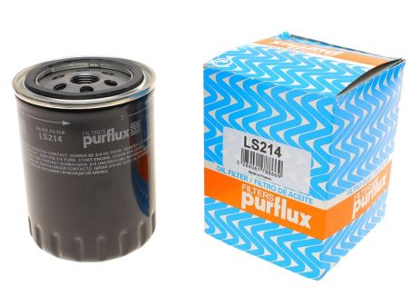 Фiльтр оливи Golf III/T4 1.9TD 96/Sharan 1.9TDI00 (h-119mm), PURFLUX (LS214)