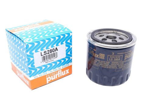 Фильтр масляный Volvo 440 1.7 i 88-/460 1.9 TD 94-, PURFLUX (LS280A)