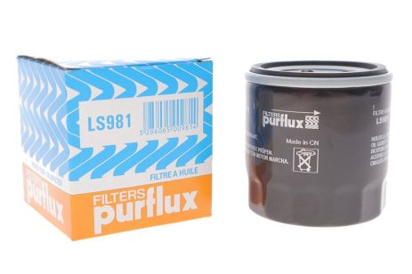 Фильтр масла Chevrolet Aveo 1.2 и 08-, PURFLUX (LS981) Фильтр масла Chevrolet Aveo 1.2 и 08-, PURFLUX (LS981)