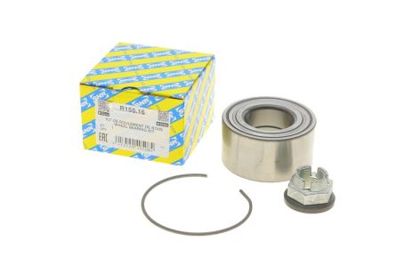 Подшипник ступицы Logan передний SNR (R155.16) с гайкой (7701205779/7701464049)