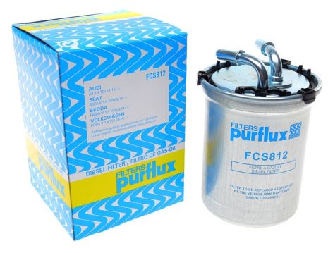 Фильтр топливный Fabia/Roomster/Polo 1.2 TDI 09-, PURFLUX (FCS812)