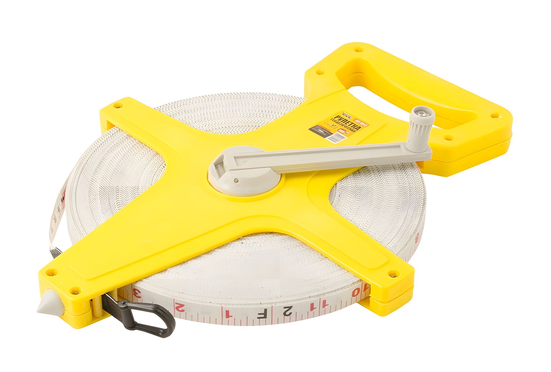 Рулетка геодезическая 100 м×13 мм стекловолоконное полотно MASTERTOOL 66-1013 Рулетка геодезическая 100 м×13 мм стекловолоконное полотно MASTERTOOL 66-1013