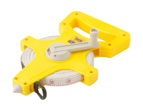 Рулетка геодезическая 30 м х 13 мм стекловолоконное полотно MASTERTOOL 66-3013