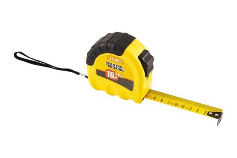 Рулетка ″Shiftlock″ 10 м х 25 мм фиксатор полотна нейлоновое покрытие MASTERTOOL 62-1025