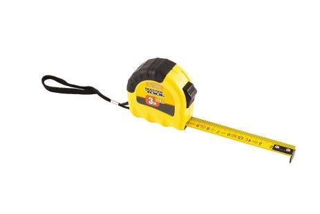 Рулетка ″Shiftlock″ 3 м х 16 мм фиксатор полотна нейлоновое покрытие MASTERTOOL 62-3016