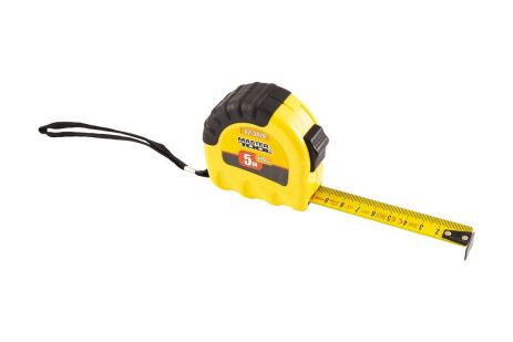 Рулетка ″Shiftlock″ 5 м х 19 мм фиксатор полотна нейлоновое покрытие MASTERTOOL 62-5019