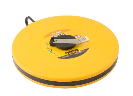 Рулетка геодезическая 50 м×13 мм, ударопрочный корпус MASTERTOOL 69-5013