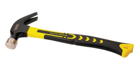 Молоток столярный 450 г HRC 50 рукоятка фиберглассовая 340 мм MASTERTOOL 02-0704