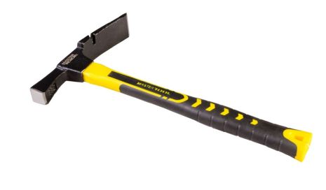 Молоток муляра 600 г HRC 50 рукоятка фібергласова 380 мм MASTERTOOL 02-0124