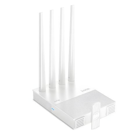 Маршрутизатор (роутер) HOCO HI31 WiFi5, 2.4G/5G, 5dBi, 12V, 1A, white