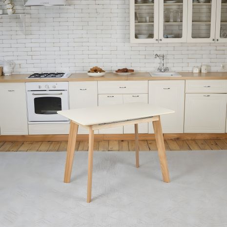 Розкладний кухонний стіл Onto Алонзо 100-140 Бежевий