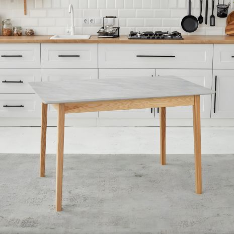 Кухонный стіл прямокутної форми Onto Антоніо 120 Мармур сірий
