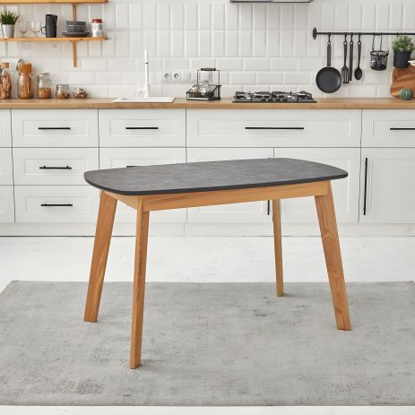 Прямокутний стіл кухонний Onto Вінцензо Преміум 120 Мармур чорний Прямокутний стіл кухонний Onto Вінцензо Преміум 120 Мармур чорний
