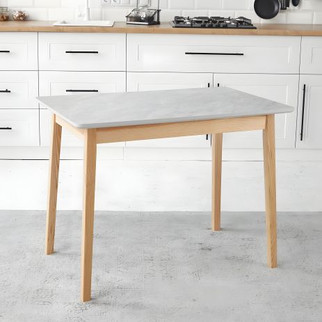 Стіл кухонний обідній розкладний Onto Леонардо 100 сірий Мармур Стіл кухонний обідній розкладний Onto Леонардо 100 сірий Мармур