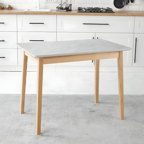 Стіл кухонний обідній розкладний Onto Леонардо 100 сірий Мармур Стіл кухонний обідній розкладний Onto Леонардо 100 сірий Мармур