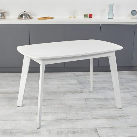 Прямокутний кухонний стіл обідній Onto Вінцензо 120 Преміум Білий