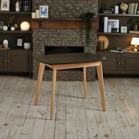 Прямокутний кухонний обідній стіл Onto Вінцензо Преміум 100 Коричневий Прямокутний кухонний обідній стіл Onto Вінцензо Преміум 100 Коричневий