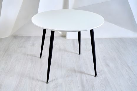 Круглий обідній кухонний стіл Onto Лоренцо Білий