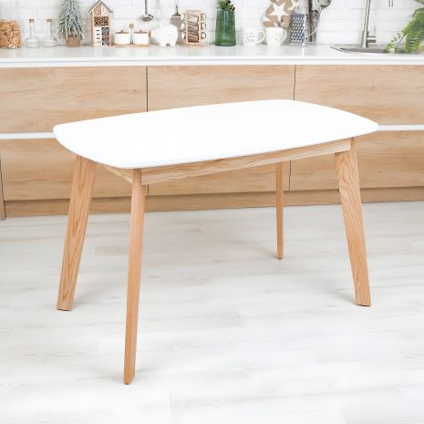 Прямоугольный обеденный стол Onto Вінцензо 120 Белый