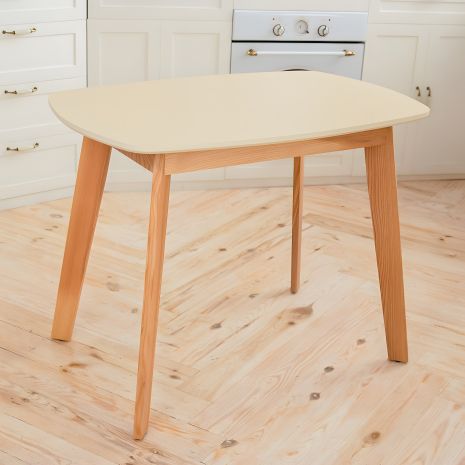 Обеденный кухонный стол Onto Вінцензо, прямоугольный, 100 см, бежевый