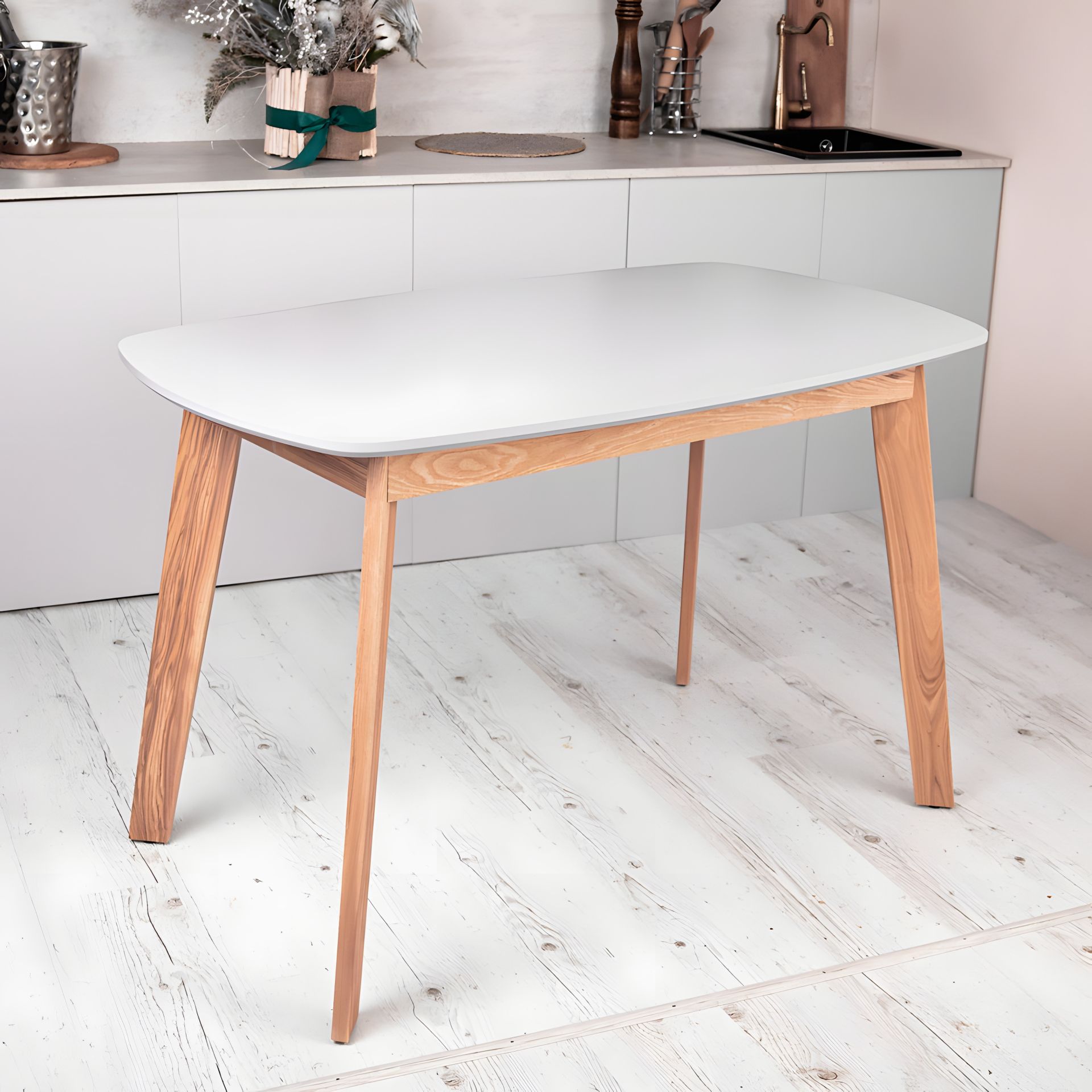 Обідній стіл прямокутний кухонний Onto Вінцензо 120 Сірий Обідній стіл прямокутний кухонний Onto Вінцензо 120 Сірий