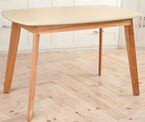 Прямокутний обідній стіл кухонний Onto Вінцензо 120 Бежевий