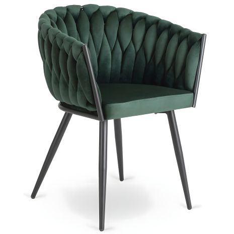 Крісло ELENA Зелений велюр Крісло ELENA Зелений велюр