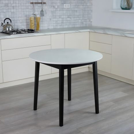 Кухонний обідній круглий стіл Onto Розаріо 90 Перлина Кухонний обідній круглий стіл Onto Розаріо 90 Перлина