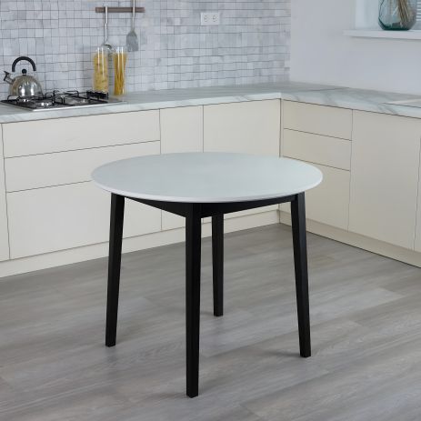 Кухонний обідній круглий стіл Onto Розаріо 90 Перлина Кухонний обідній круглий стіл Onto Розаріо 90 Перлина