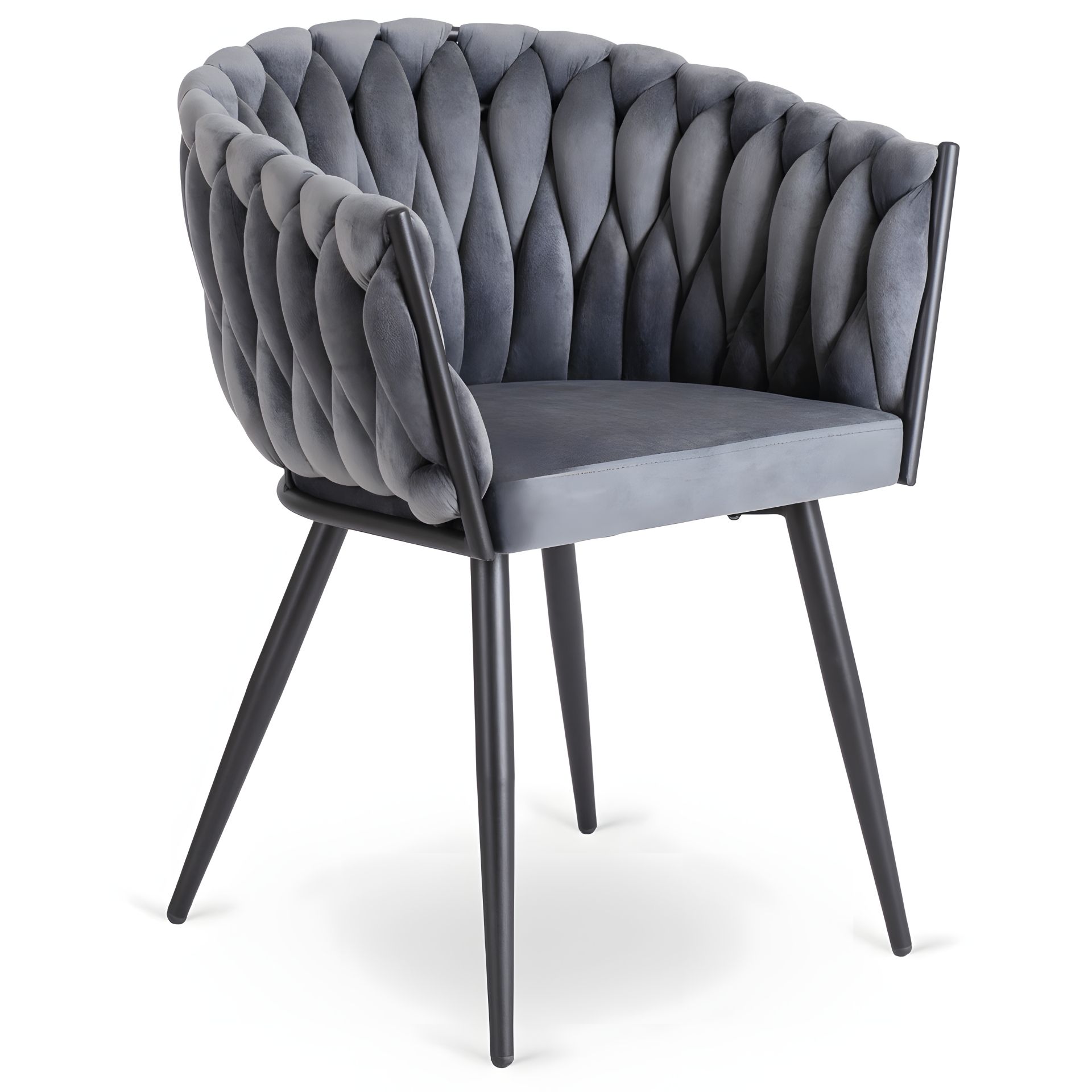 Сіре велюрове крісло ELENA Сіре велюрове крісло ELENA