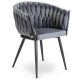 Сіре велюрове крісло ELENA Сіре велюрове крісло ELENA