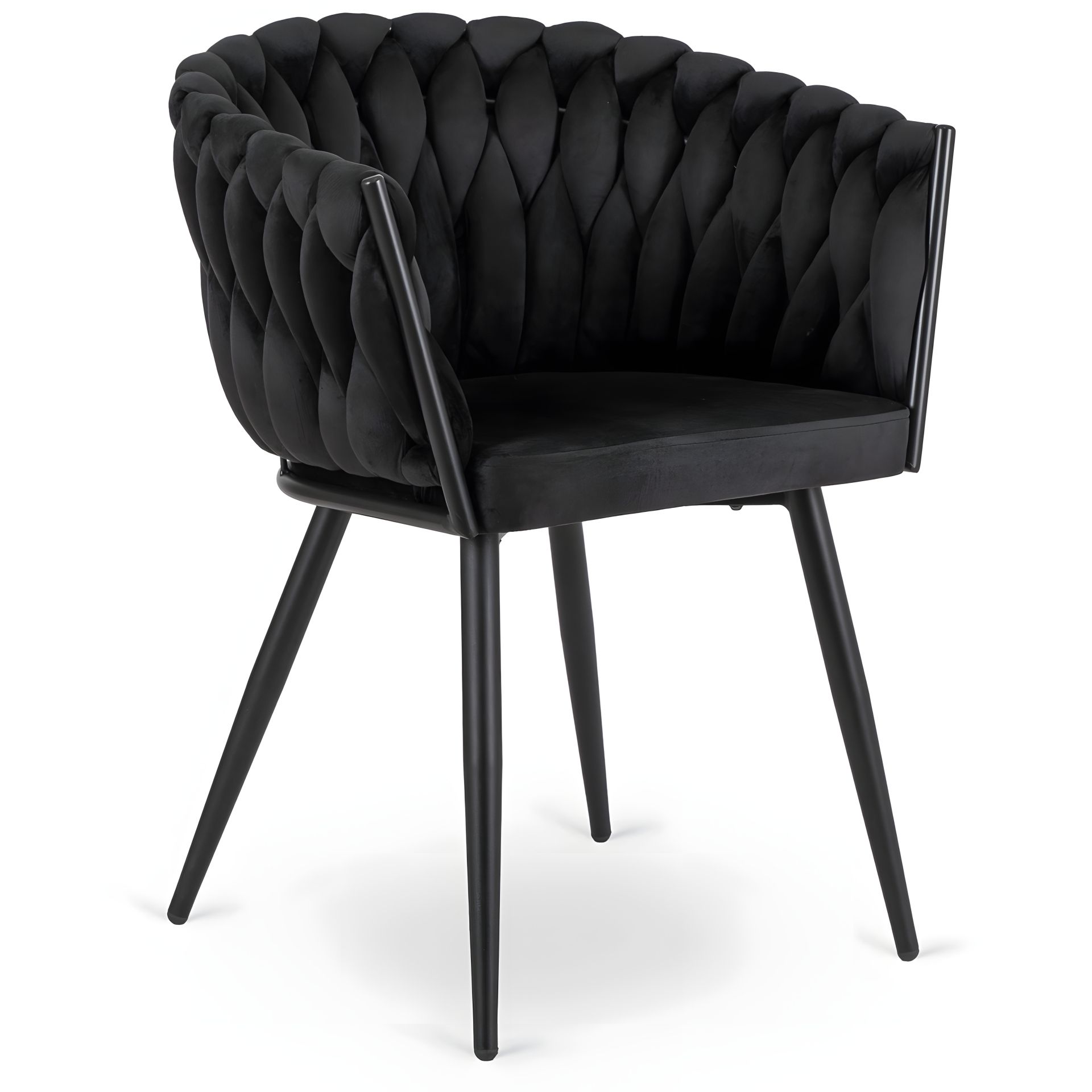 Крісло ELENA, велюр, чорного кольору Крісло ELENA, велюр, чорного кольору