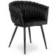 Крісло ELENA, велюр, чорного кольору Крісло ELENA, велюр, чорного кольору
