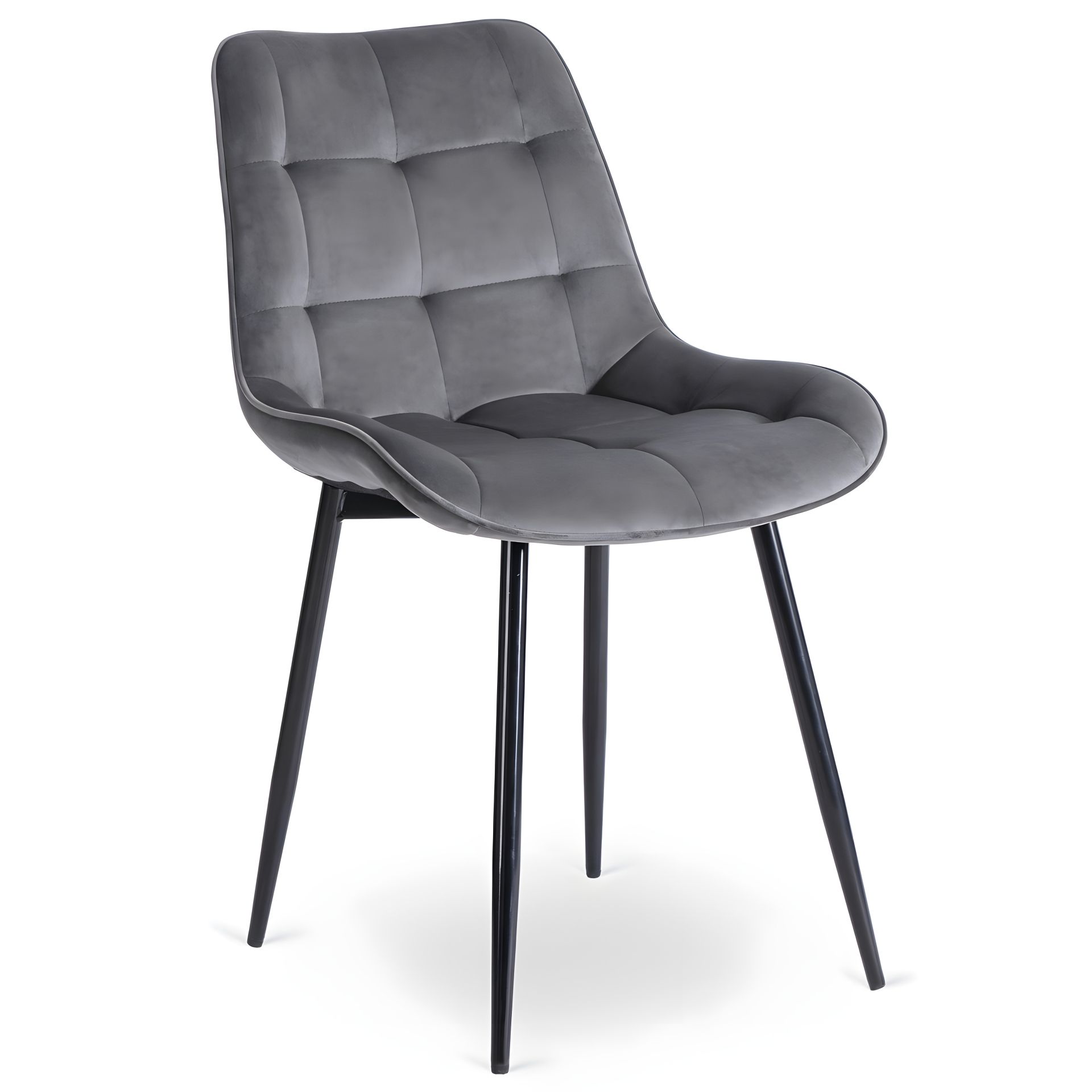 Сірий стілець CHRIS велюр Сірий стілець CHRIS велюр
