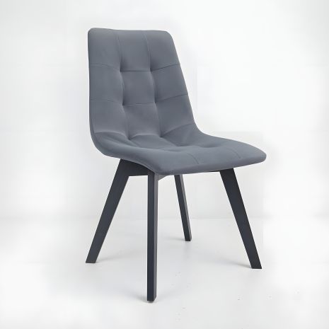 Стілець Даріо Onto Сірий, чорні ніжки Стілець Даріо Onto Сірий, чорні ніжки