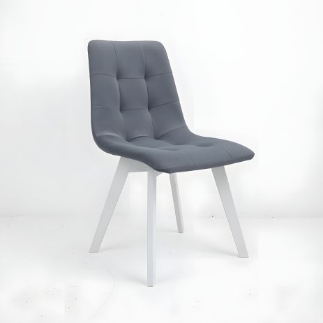 Стул Onto Даріо Сірий белые ножки