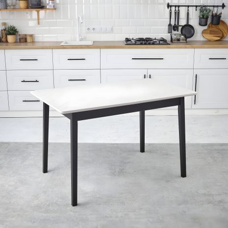 Кухонний стіл обідній розкладний "Onto Леонардо 120" сіро-бежевий Кухонний стіл обідній розкладний "Onto Леонардо 120" сіро-бежевий