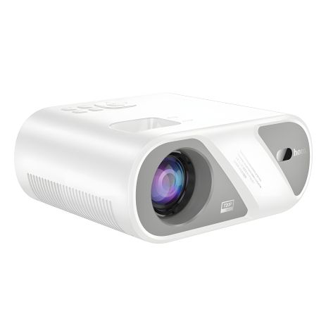 Hoco DT1 проектор, 720P, дзеркалювання екрану, Wi-Fi 2.4G, 5G, BT, 43W, білий