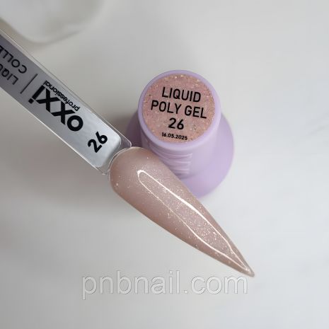 Oxxi Professional Liquid Poly Gel, 15 мл, цвет 22-40