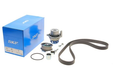 Помпа + комплект ремня ГРМ SKODA OCTAVIA, SEAT LEON, SKF (VKMC012221)