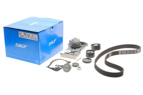 Помпа и комплект ремня ГРМ для LADA LARGUS и NISSAN KUBISTAR, от SKF (VKMC06020)