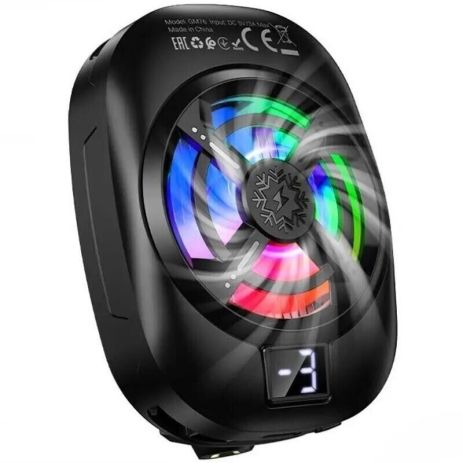 Мобільний кулер для телефону Hoco GM76, 6000 rpm, 3 mode, black