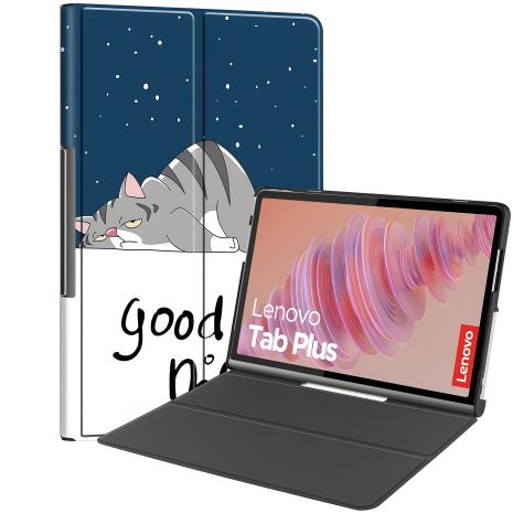 Чохол Stand AirCase для Lenovo Tab Plus 11.5 TB351 Сплячий Кіт