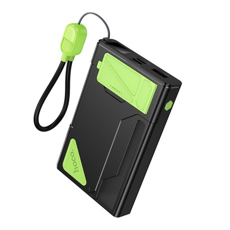 Повербанк Hoco DB83 22.5W+PD20W magnetic, with watch charging, cable 10000mAh Черный/Зеленый Повербанк Hoco DB83 22.5W+PD20W magnetic, with watch charging, cable 10000mAh Черный/Зеленый