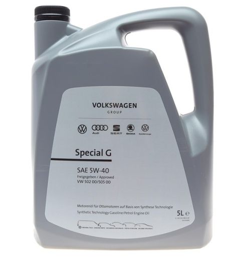 Олива моторна 5W-40 синтетична VAG Special G 5л (GS55502M4) Олива моторна 5W-40 синтетична VAG Special G 5л (GS55502M4)
