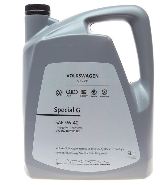 Олива моторна 5W-40 синтетична VAG Special G 5л (GS55502M4) Олива моторна 5W-40 синтетична VAG Special G 5л (GS55502M4)