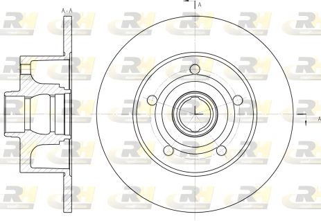 Гальмівний диск ROAD HOUSE AUDI A4 (643100)