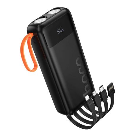 Повербанк Hoco J151A Spirit dual lighting four-cable 20000mAh Черный