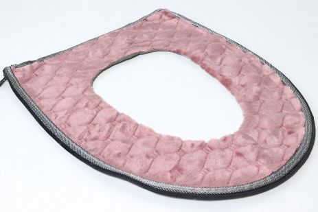 М'яка накладка на ободок унітазу на блискавці, рожева арт. 0184 М'яка накладка на ободок унітазу на блискавці, рожева арт. 0184